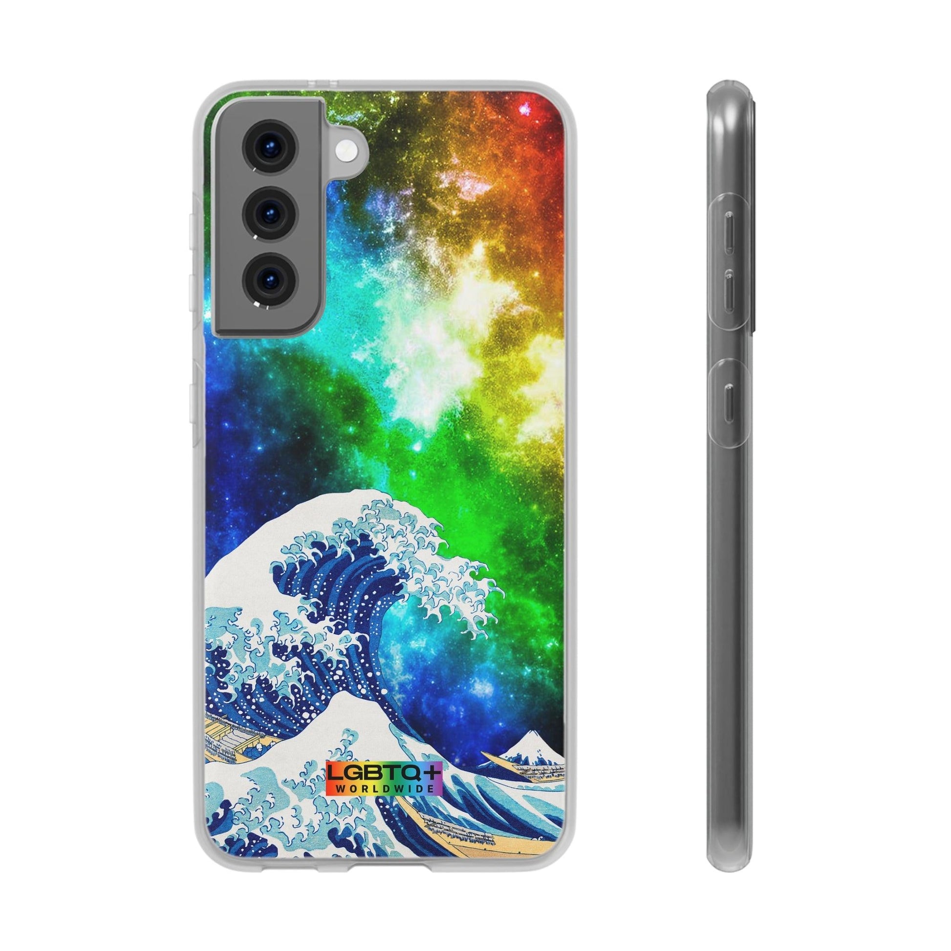 LGBTQWorldwide - ,,WELLE" Flexible Handyhülle Accessories, Case, iPhone, iPhone Cases, Phone accessory, Phone Cases, Samsung Cases, silikon, Valentine's Day promotion lgbtq Bekleidung Accessoires unisex Zubehör