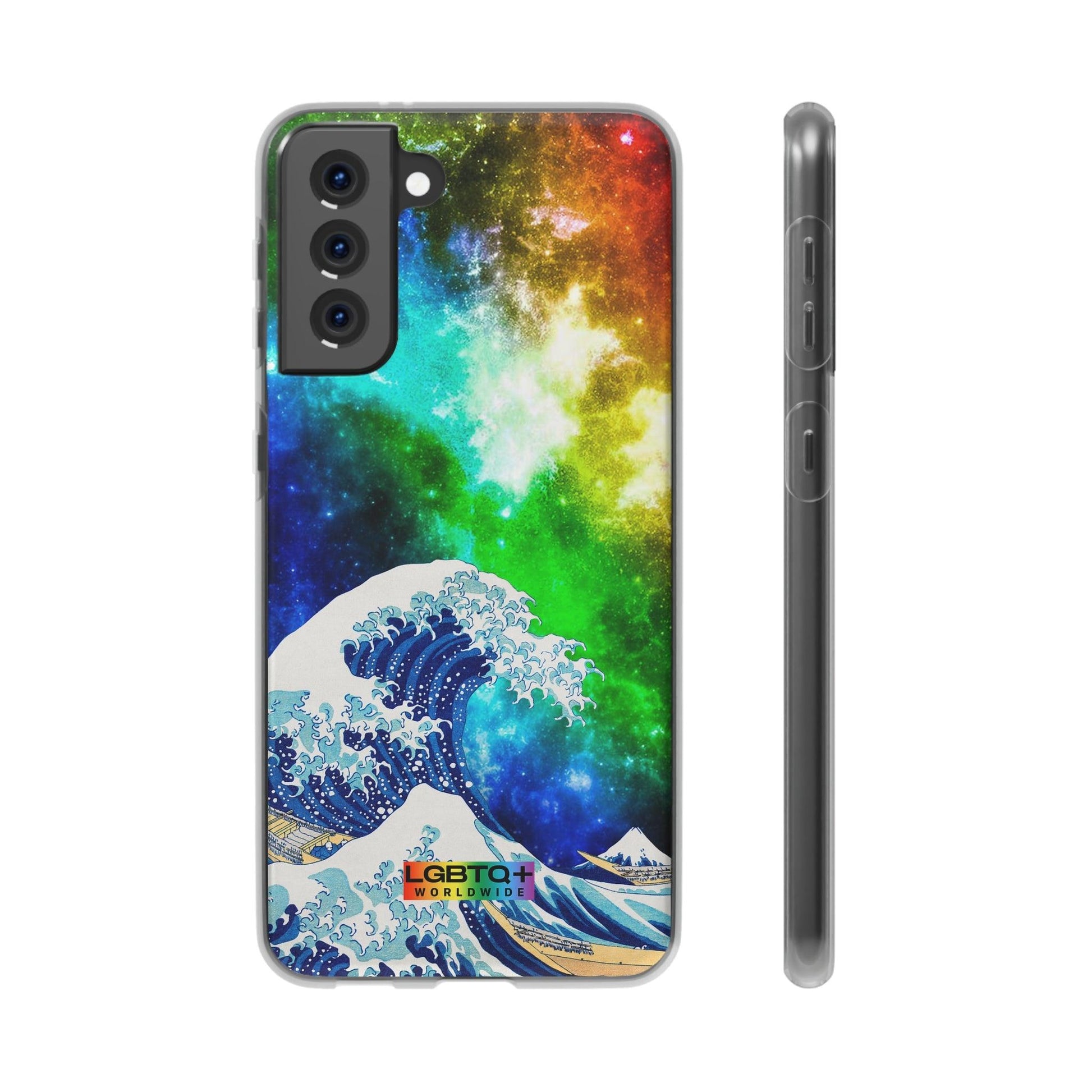 LGBTQWorldwide - ,,WELLE" Flexible Handyhülle Accessories, Case, iPhone, iPhone Cases, Phone accessory, Phone Cases, Samsung Cases, silikon, Valentine's Day promotion lgbtq Bekleidung Accessoires unisex Zubehör