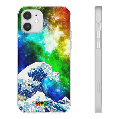 LGBTQWorldwide - ,,WELLE" Flexible Handyhülle Accessories, Case, iPhone, iPhone Cases, Phone accessory, Phone Cases, Samsung Cases, silikon, Valentine's Day promotion lgbtq Bekleidung Accessoires unisex Zubehör