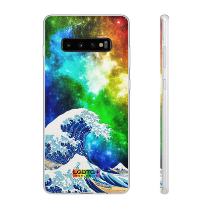 LGBTQWorldwide - ,,WELLE" Flexible Handyhülle Accessories, Case, iPhone, iPhone Cases, Phone accessory, Phone Cases, Samsung Cases, silikon, Valentine's Day promotion lgbtq Bekleidung Accessoires unisex Zubehör