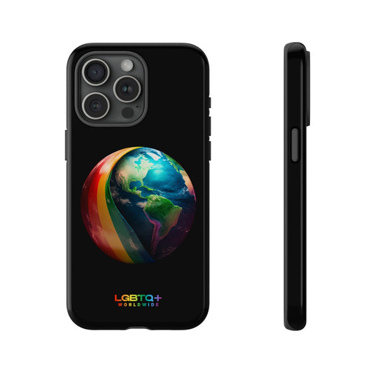 LGBTQWorldwide - ,,WELT" Doppelgehäuse Handyhülle Accessories, Glossy, iPhone Cases, Matte, Phone accessory, Phone Cases, Samsung Cases, tough, Valentine's Day Picks lgbtq Bekleidung Accessoires unisex Zubehör