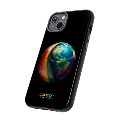 LGBTQWorldwide - ,,WELT" Doppelgehäuse Handyhülle Accessories, Glossy, iPhone Cases, Matte, Phone accessory, Phone Cases, Samsung Cases, tough, Valentine's Day Picks lgbtq Bekleidung Accessoires unisex Zubehör