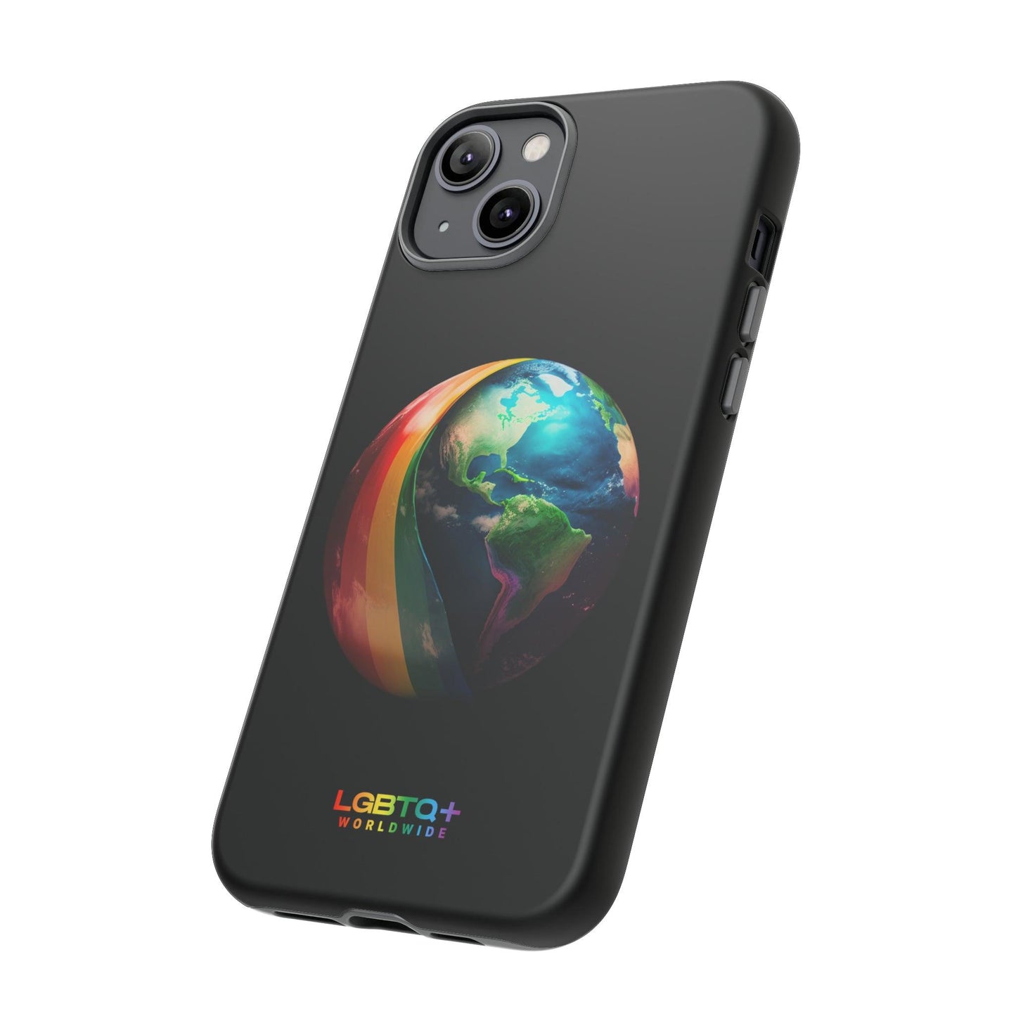 LGBTQWorldwide - ,,WELT" Doppelgehäuse Handyhülle Accessories, Glossy, iPhone Cases, Matte, Phone accessory, Phone Cases, Samsung Cases, tough, Valentine's Day Picks lgbtq Bekleidung Accessoires unisex Zubehör