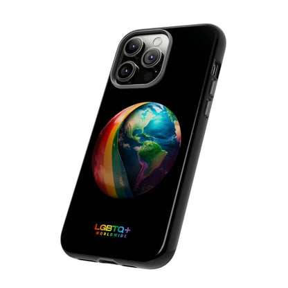 LGBTQWorldwide - ,,WELT" Doppelgehäuse Handyhülle Accessories, Glossy, iPhone Cases, Matte, Phone accessory, Phone Cases, Samsung Cases, tough, Valentine's Day Picks lgbtq Bekleidung Accessoires unisex Zubehör