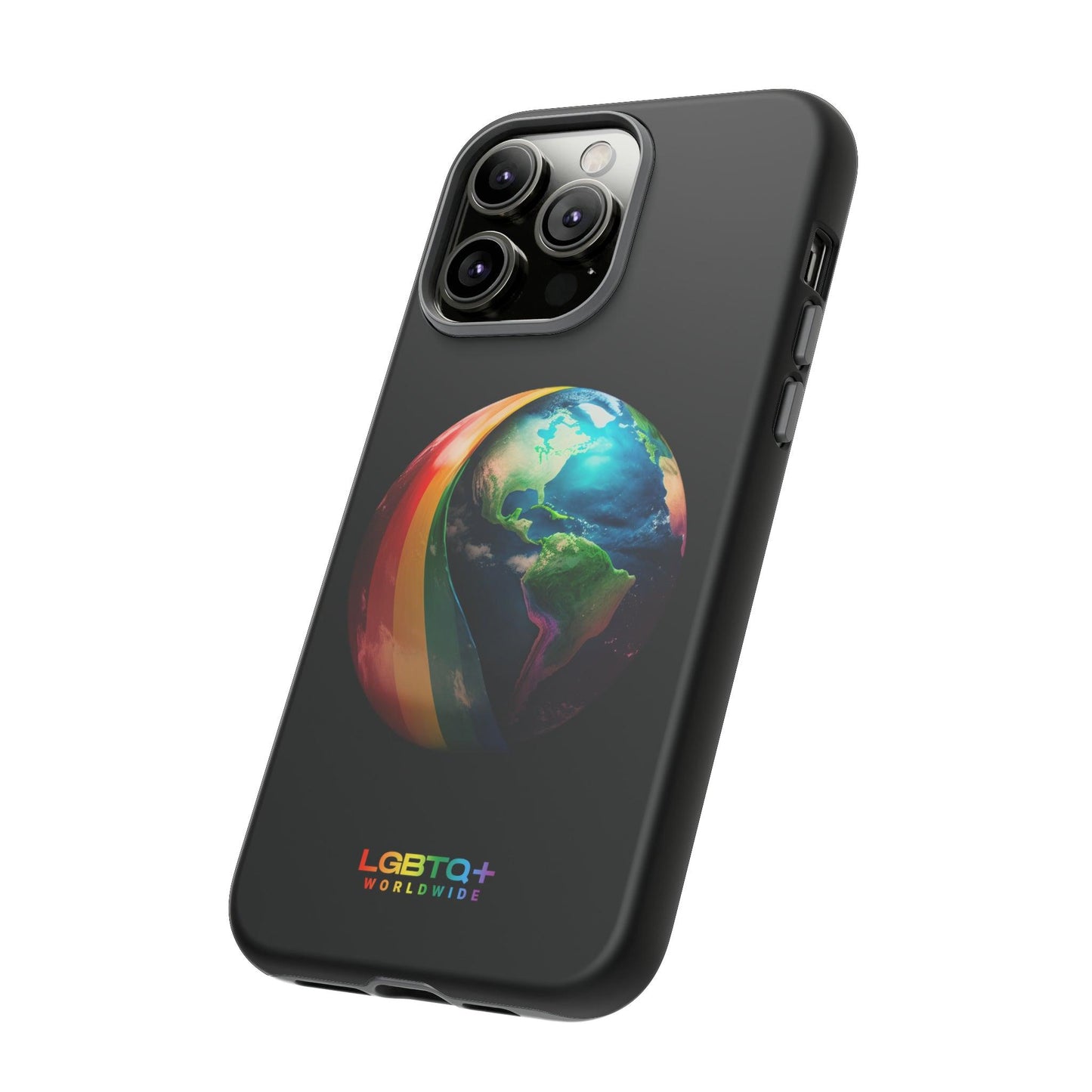 LGBTQWorldwide - ,,WELT" Doppelgehäuse Handyhülle Accessories, Glossy, iPhone Cases, Matte, Phone accessory, Phone Cases, Samsung Cases, tough, Valentine's Day Picks lgbtq Bekleidung Accessoires unisex Zubehör