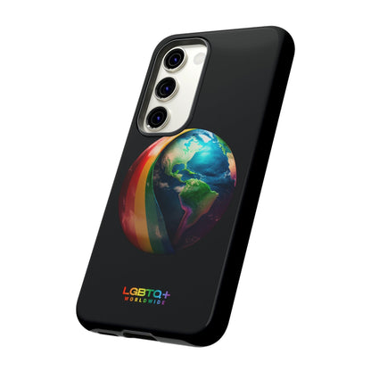 LGBTQWorldwide - ,,WELT" Doppelgehäuse Handyhülle Accessories, Glossy, iPhone Cases, Matte, Phone accessory, Phone Cases, Samsung Cases, tough, Valentine's Day Picks lgbtq Bekleidung Accessoires unisex Zubehör