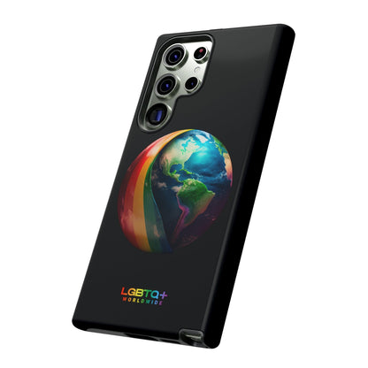 LGBTQWorldwide - ,,WELT" Doppelgehäuse Handyhülle Accessories, Glossy, iPhone Cases, Matte, Phone accessory, Phone Cases, Samsung Cases, tough, Valentine's Day Picks lgbtq Bekleidung Accessoires unisex Zubehör