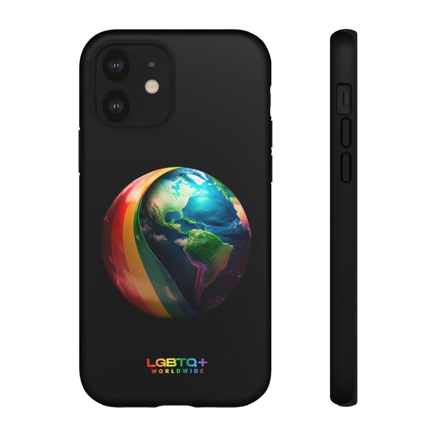 LGBTQWorldwide - ,,WELT" Doppelgehäuse Handyhülle Accessories, Glossy, iPhone Cases, Matte, Phone accessory, Phone Cases, Samsung Cases, tough, Valentine's Day Picks lgbtq Bekleidung Accessoires unisex Zubehör