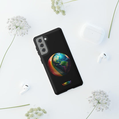 LGBTQWorldwide - ,,WELT" Doppelgehäuse Handyhülle Accessories, Glossy, iPhone Cases, Matte, Phone accessory, Phone Cases, Samsung Cases, tough, Valentine's Day Picks lgbtq Bekleidung Accessoires unisex Zubehör