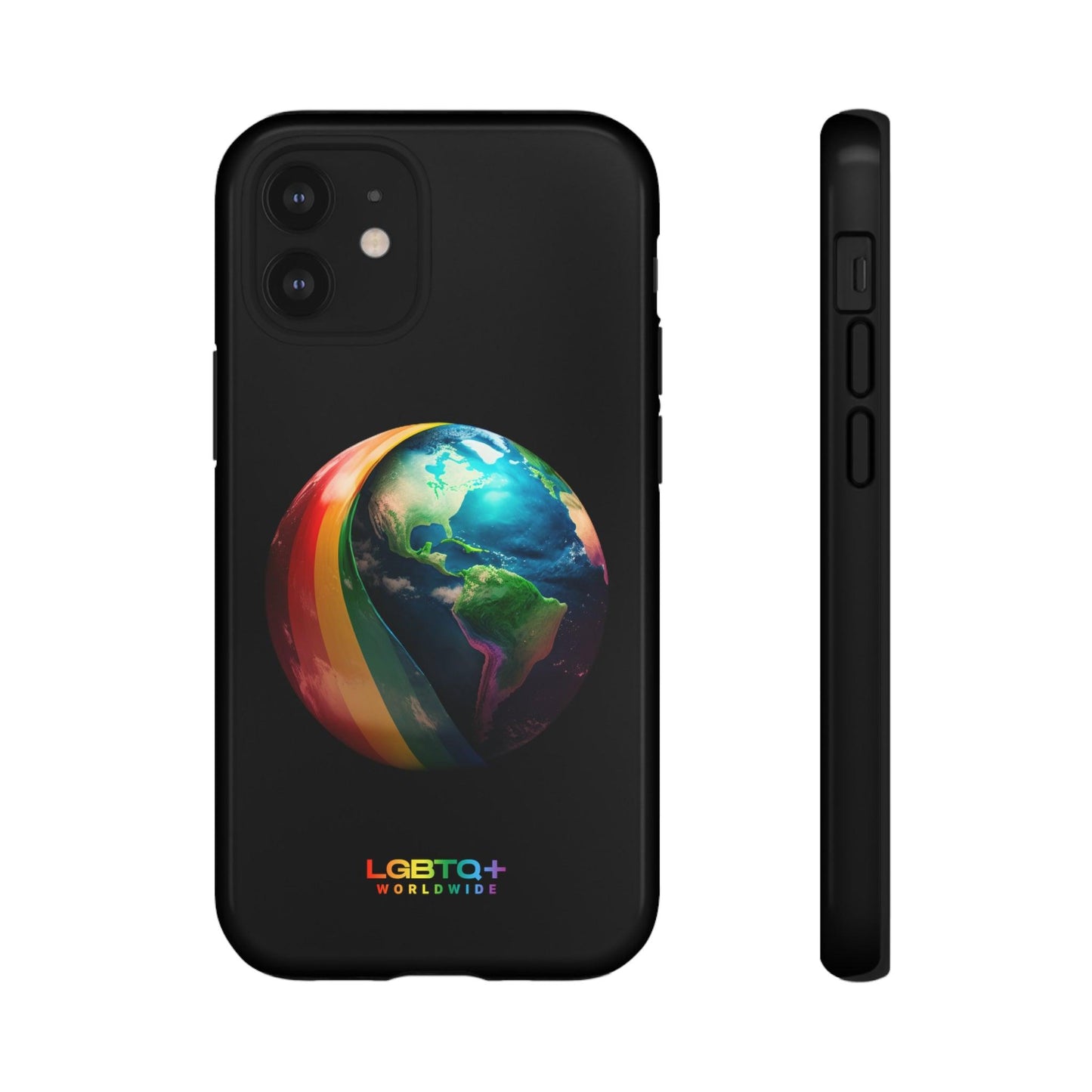 LGBTQWorldwide - ,,WELT" Doppelgehäuse Handyhülle Accessories, Glossy, iPhone Cases, Matte, Phone accessory, Phone Cases, Samsung Cases, tough, Valentine's Day Picks lgbtq Bekleidung Accessoires unisex Zubehör