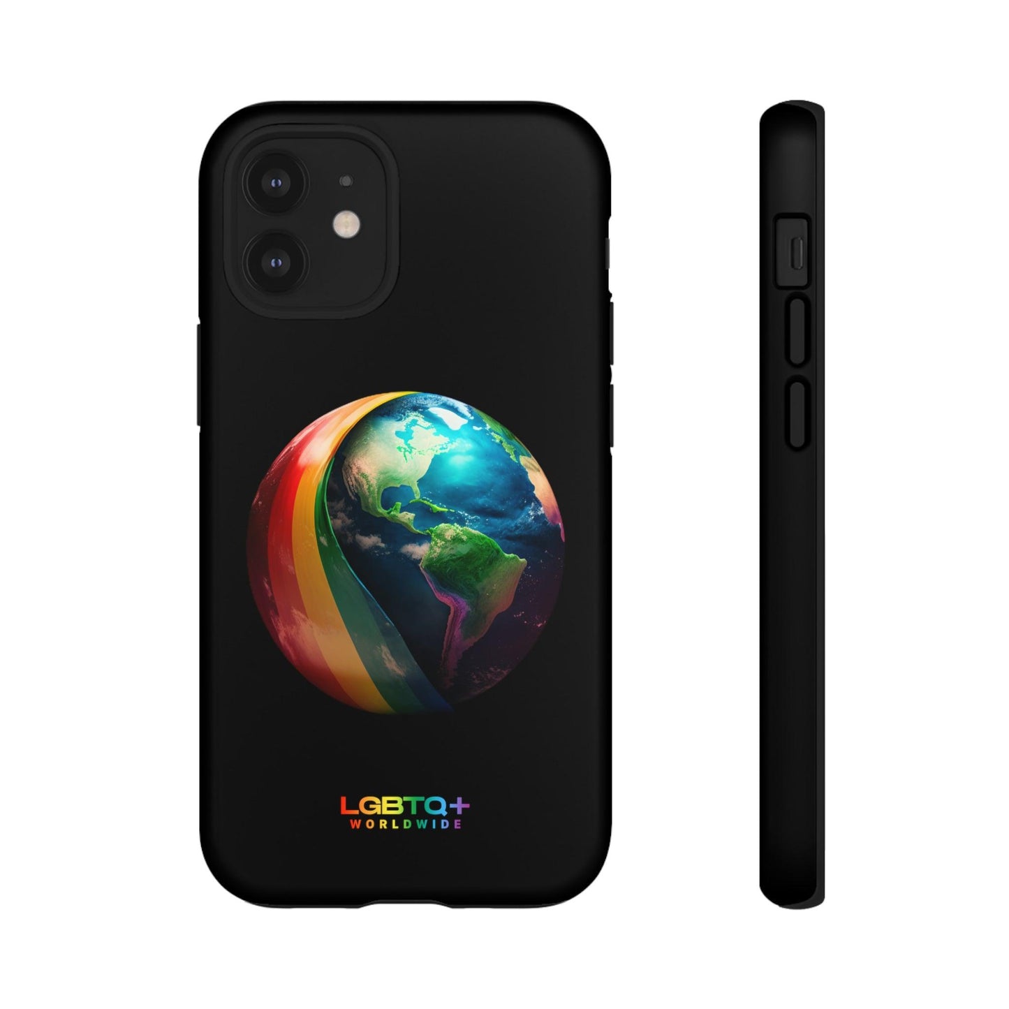 LGBTQWorldwide - ,,WELT" Doppelgehäuse Handyhülle Accessories, Glossy, iPhone Cases, Matte, Phone accessory, Phone Cases, Samsung Cases, tough, Valentine's Day Picks lgbtq Bekleidung Accessoires unisex Zubehör