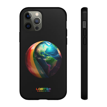 LGBTQWorldwide - ,,WELT" Doppelgehäuse Handyhülle Accessories, Glossy, iPhone Cases, Matte, Phone accessory, Phone Cases, Samsung Cases, tough, Valentine's Day Picks lgbtq Bekleidung Accessoires unisex Zubehör