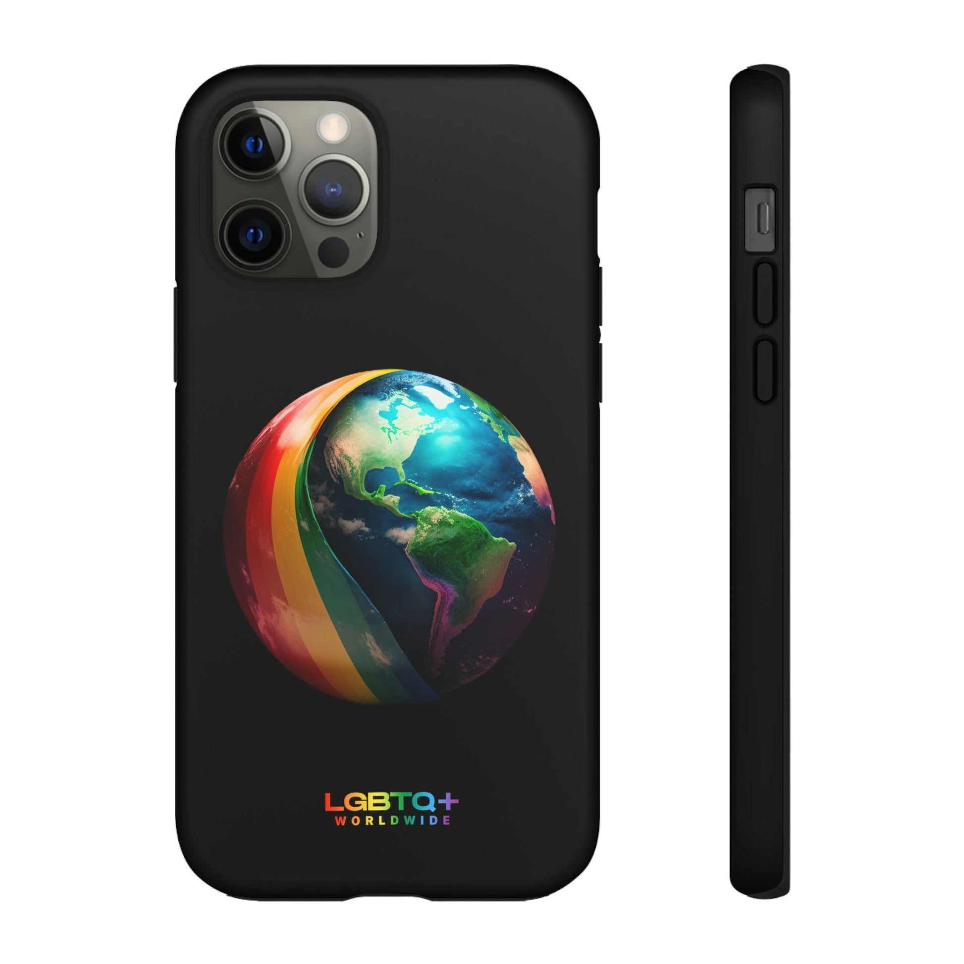 LGBTQWorldwide - ,,WELT" Doppelgehäuse Handyhülle Accessories, Glossy, iPhone Cases, Matte, Phone accessory, Phone Cases, Samsung Cases, tough, Valentine's Day Picks lgbtq Bekleidung Accessoires unisex Zubehör