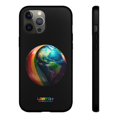 LGBTQWorldwide - ,,WELT" Doppelgehäuse Handyhülle Accessories, Glossy, iPhone Cases, Matte, Phone accessory, Phone Cases, Samsung Cases, tough, Valentine's Day Picks lgbtq Bekleidung Accessoires unisex Zubehör