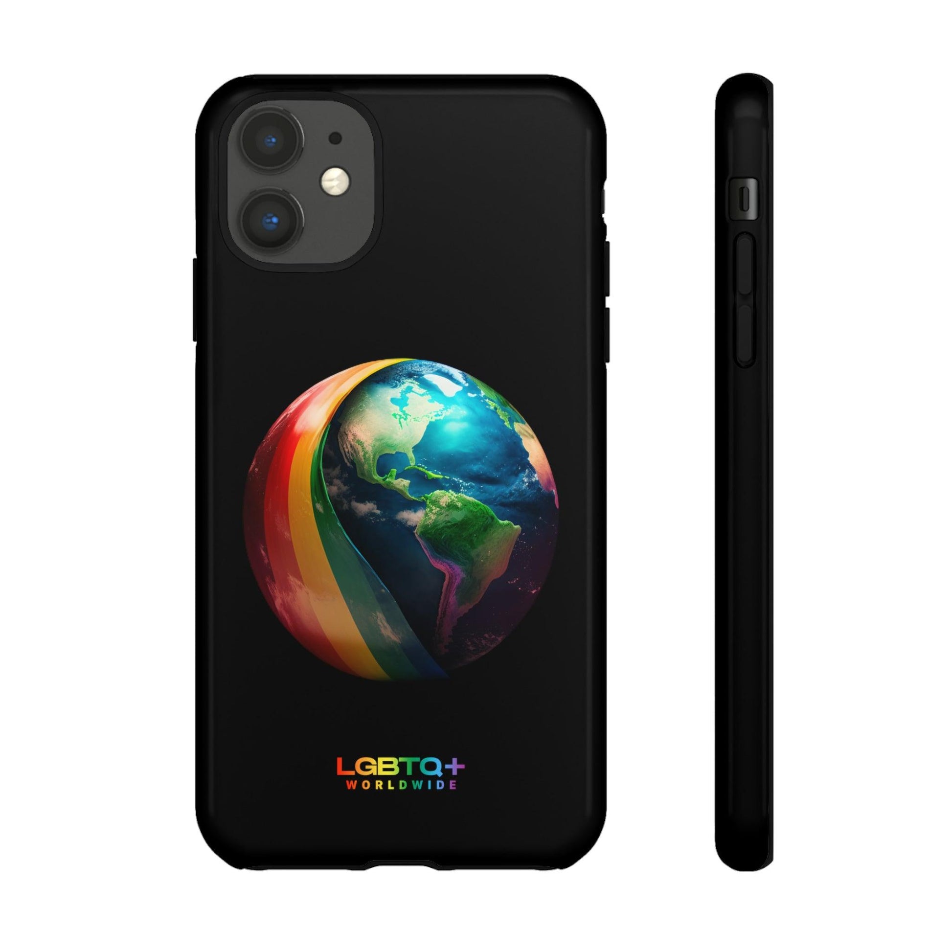 LGBTQWorldwide - ,,WELT" Doppelgehäuse Handyhülle Accessories, Glossy, iPhone Cases, Matte, Phone accessory, Phone Cases, Samsung Cases, tough, Valentine's Day Picks lgbtq Bekleidung Accessoires unisex Zubehör