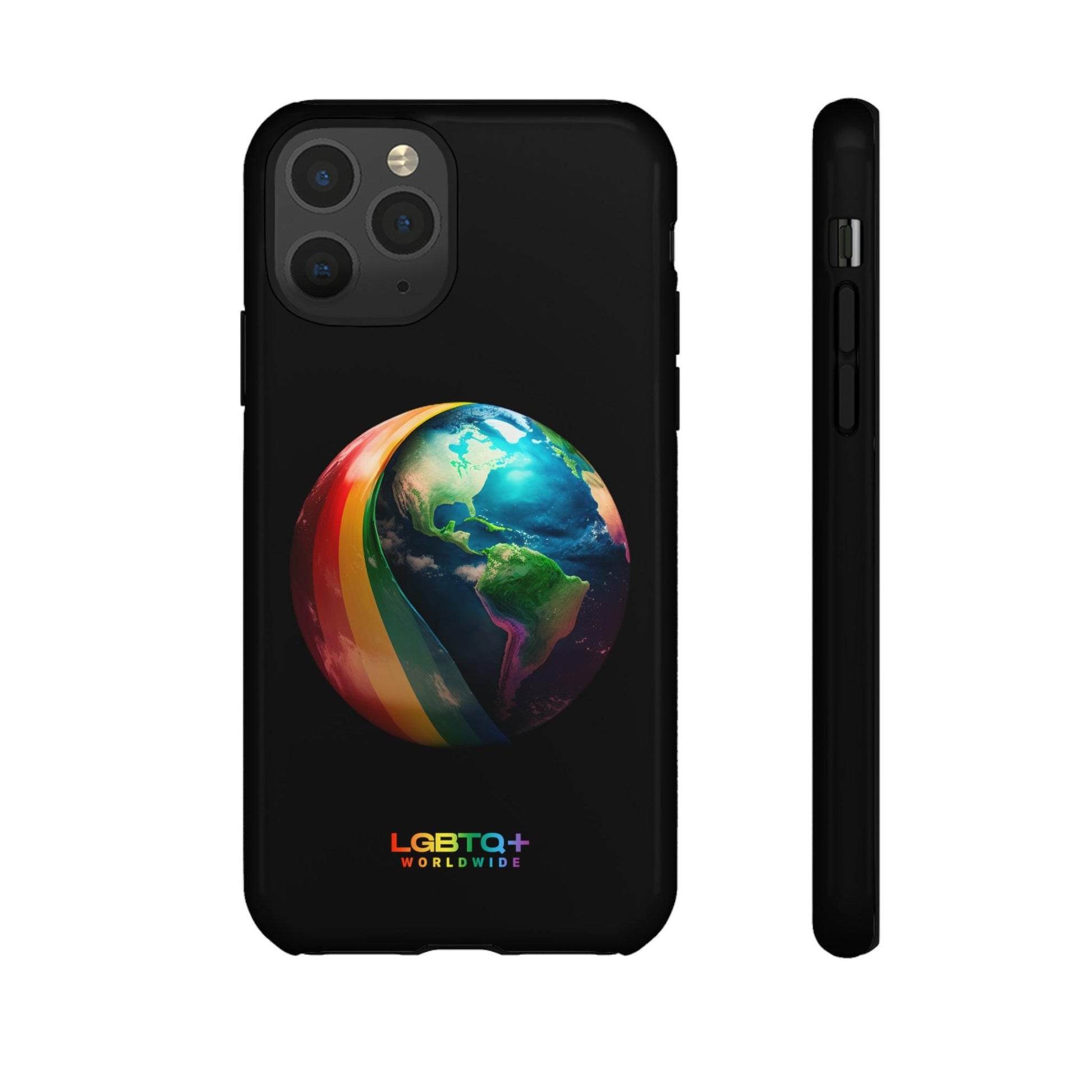 LGBTQWorldwide - ,,WELT" Doppelgehäuse Handyhülle Accessories, Glossy, iPhone Cases, Matte, Phone accessory, Phone Cases, Samsung Cases, tough, Valentine's Day Picks lgbtq Bekleidung Accessoires unisex Zubehör