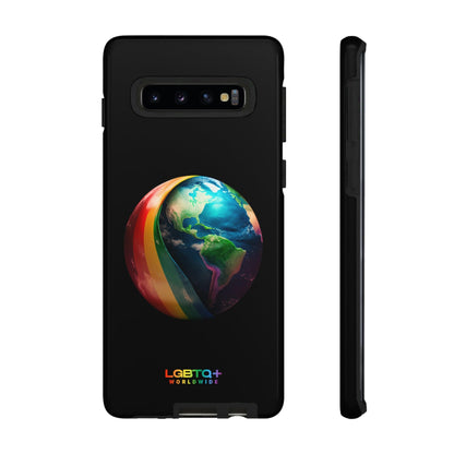 LGBTQWorldwide - ,,WELT" Doppelgehäuse Handyhülle Accessories, Glossy, iPhone Cases, Matte, Phone accessory, Phone Cases, Samsung Cases, tough, Valentine's Day Picks lgbtq Bekleidung Accessoires unisex Zubehör