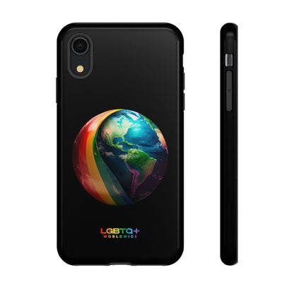 LGBTQWorldwide - ,,WELT" Doppelgehäuse Handyhülle Accessories, Glossy, iPhone Cases, Matte, Phone accessory, Phone Cases, Samsung Cases, tough, Valentine's Day Picks lgbtq Bekleidung Accessoires unisex Zubehör