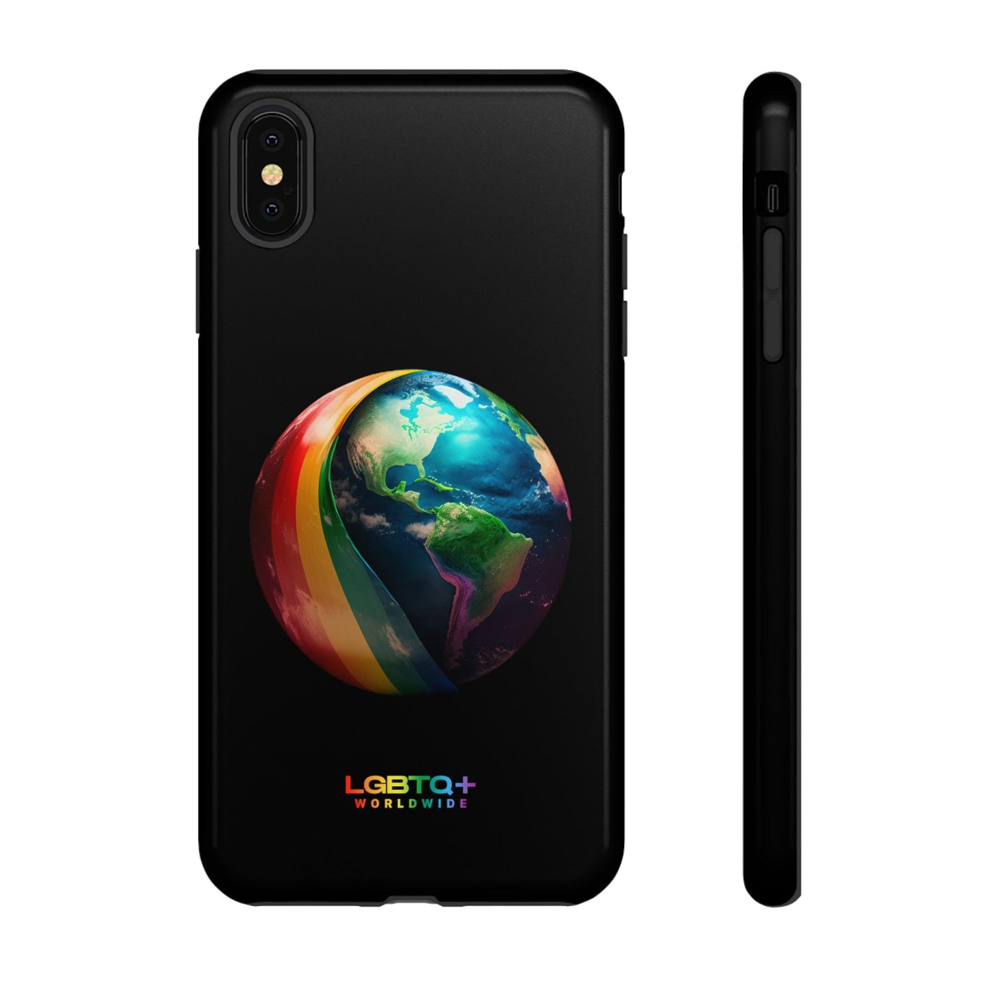 LGBTQWorldwide - ,,WELT" Doppelgehäuse Handyhülle Accessories, Glossy, iPhone Cases, Matte, Phone accessory, Phone Cases, Samsung Cases, tough, Valentine's Day Picks lgbtq Bekleidung Accessoires unisex Zubehör