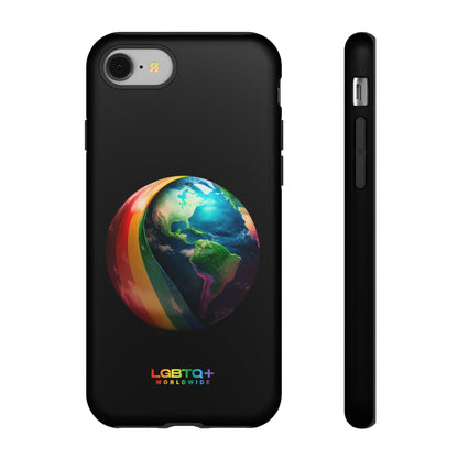 LGBTQWorldwide - ,,WELT" Doppelgehäuse Handyhülle Accessories, Glossy, iPhone Cases, Matte, Phone accessory, Phone Cases, Samsung Cases, tough, Valentine's Day Picks lgbtq Bekleidung Accessoires unisex Zubehör