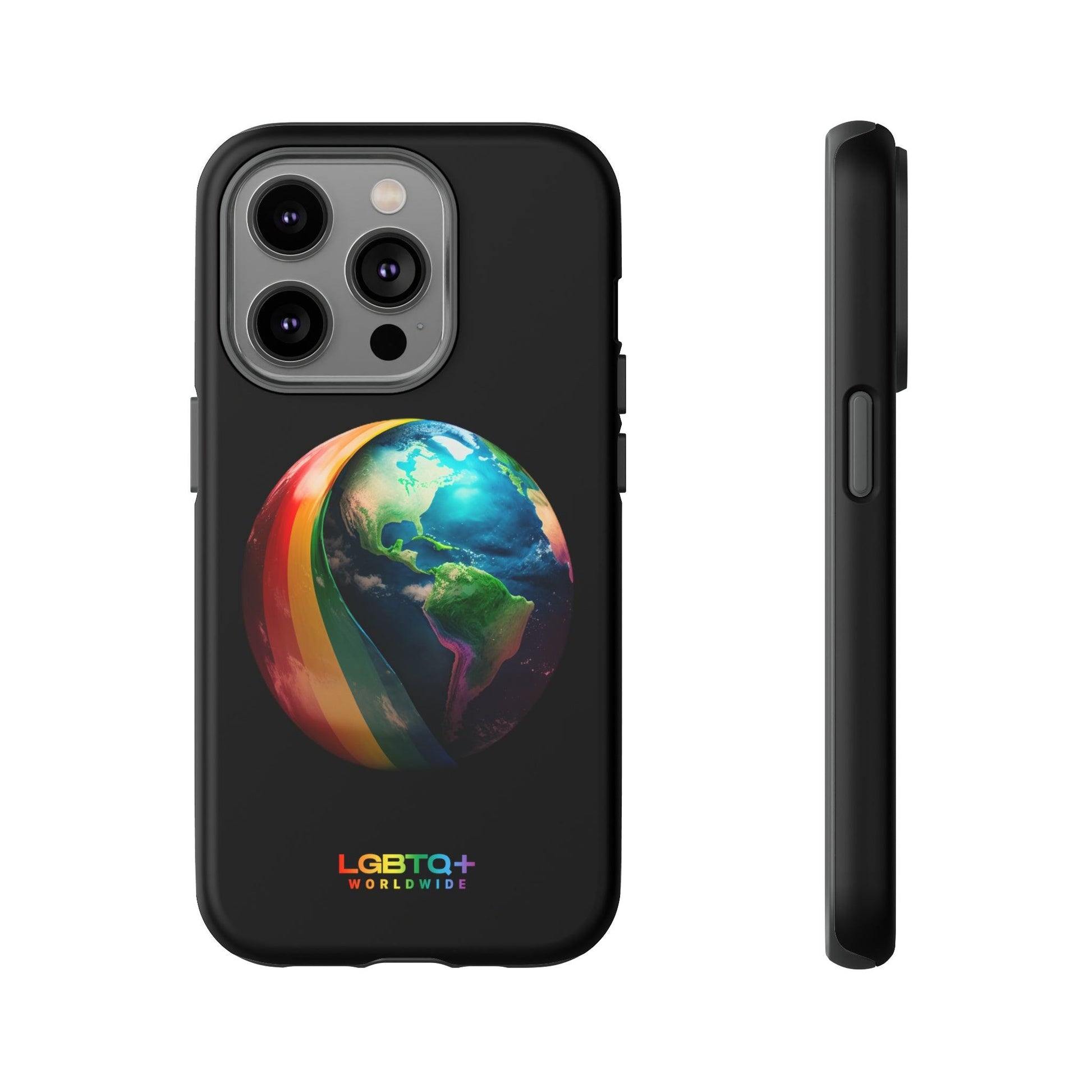 LGBTQWorldwide - ,,WELT" Doppelgehäuse Handyhülle Accessories, Glossy, iPhone Cases, Matte, Phone accessory, Phone Cases, Samsung Cases, tough, Valentine's Day Picks lgbtq Bekleidung Accessoires unisex Zubehör