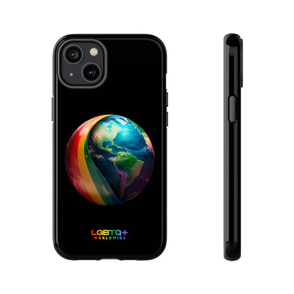 LGBTQWorldwide - ,,WELT" Doppelgehäuse Handyhülle Accessories, Glossy, iPhone Cases, Matte, Phone accessory, Phone Cases, Samsung Cases, tough, Valentine's Day Picks lgbtq Bekleidung Accessoires unisex Zubehör