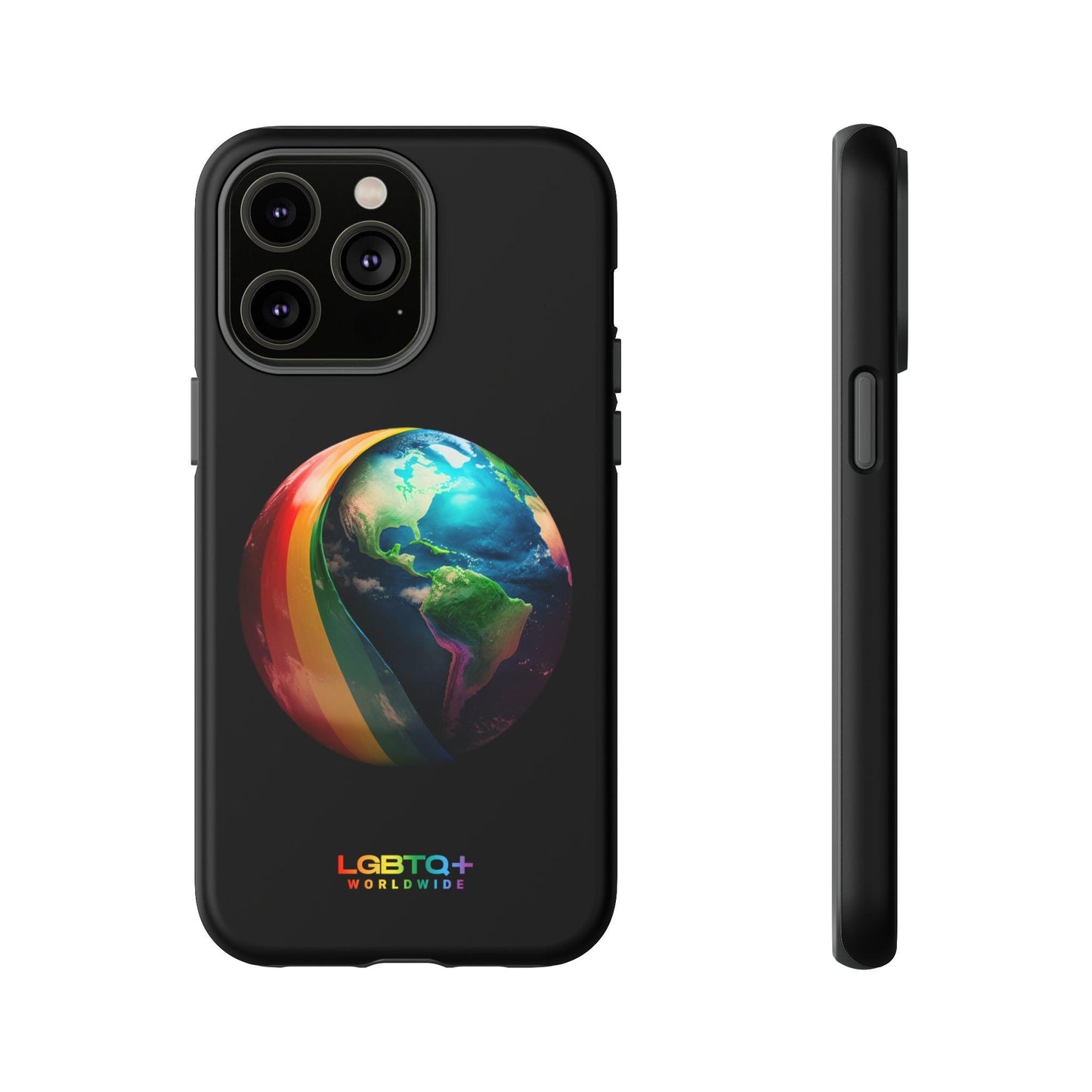 LGBTQWorldwide - ,,WELT" Doppelgehäuse Handyhülle Accessories, Glossy, iPhone Cases, Matte, Phone accessory, Phone Cases, Samsung Cases, tough, Valentine's Day Picks lgbtq Bekleidung Accessoires unisex Zubehör