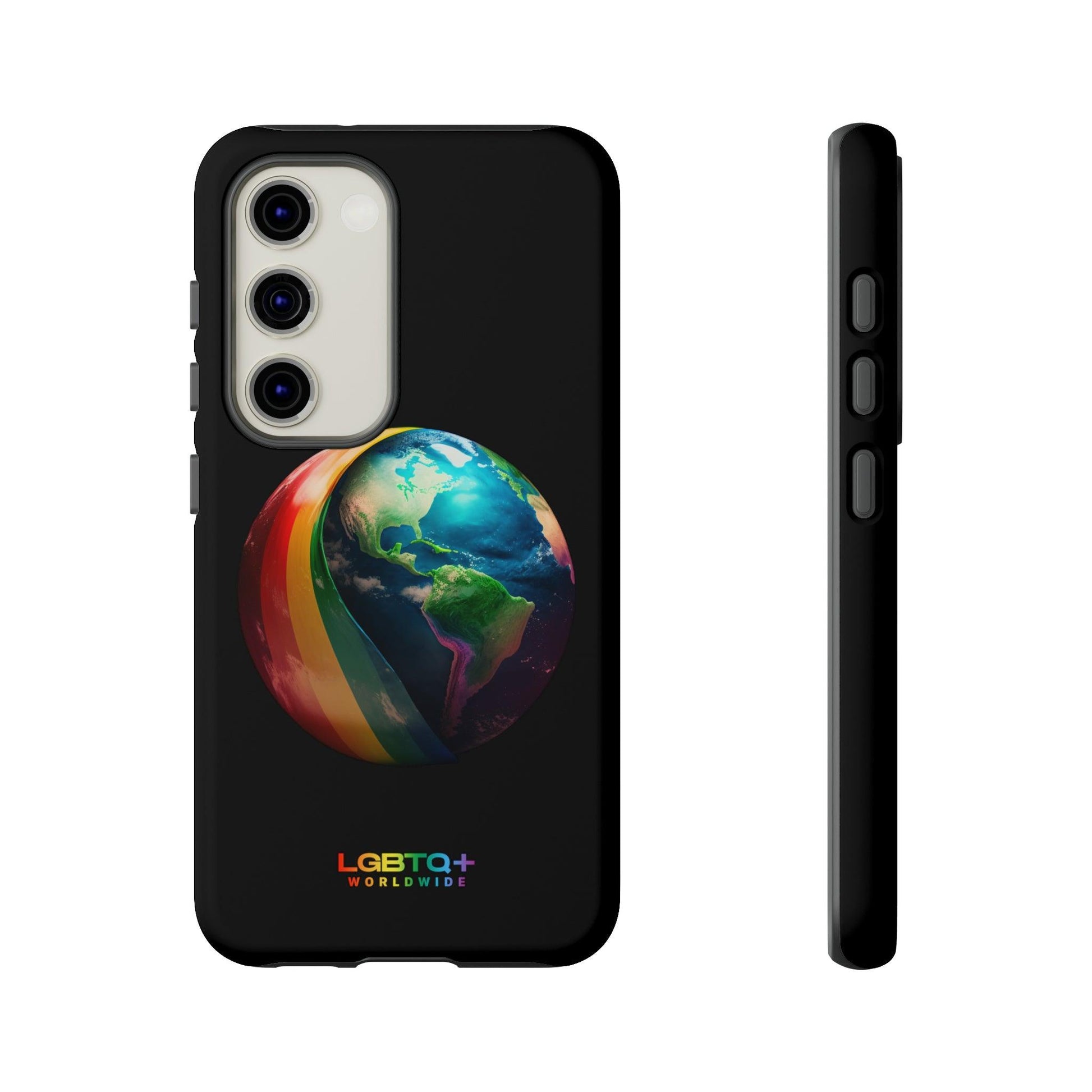 LGBTQWorldwide - ,,WELT" Doppelgehäuse Handyhülle Accessories, Glossy, iPhone Cases, Matte, Phone accessory, Phone Cases, Samsung Cases, tough, Valentine's Day Picks lgbtq Bekleidung Accessoires unisex Zubehör