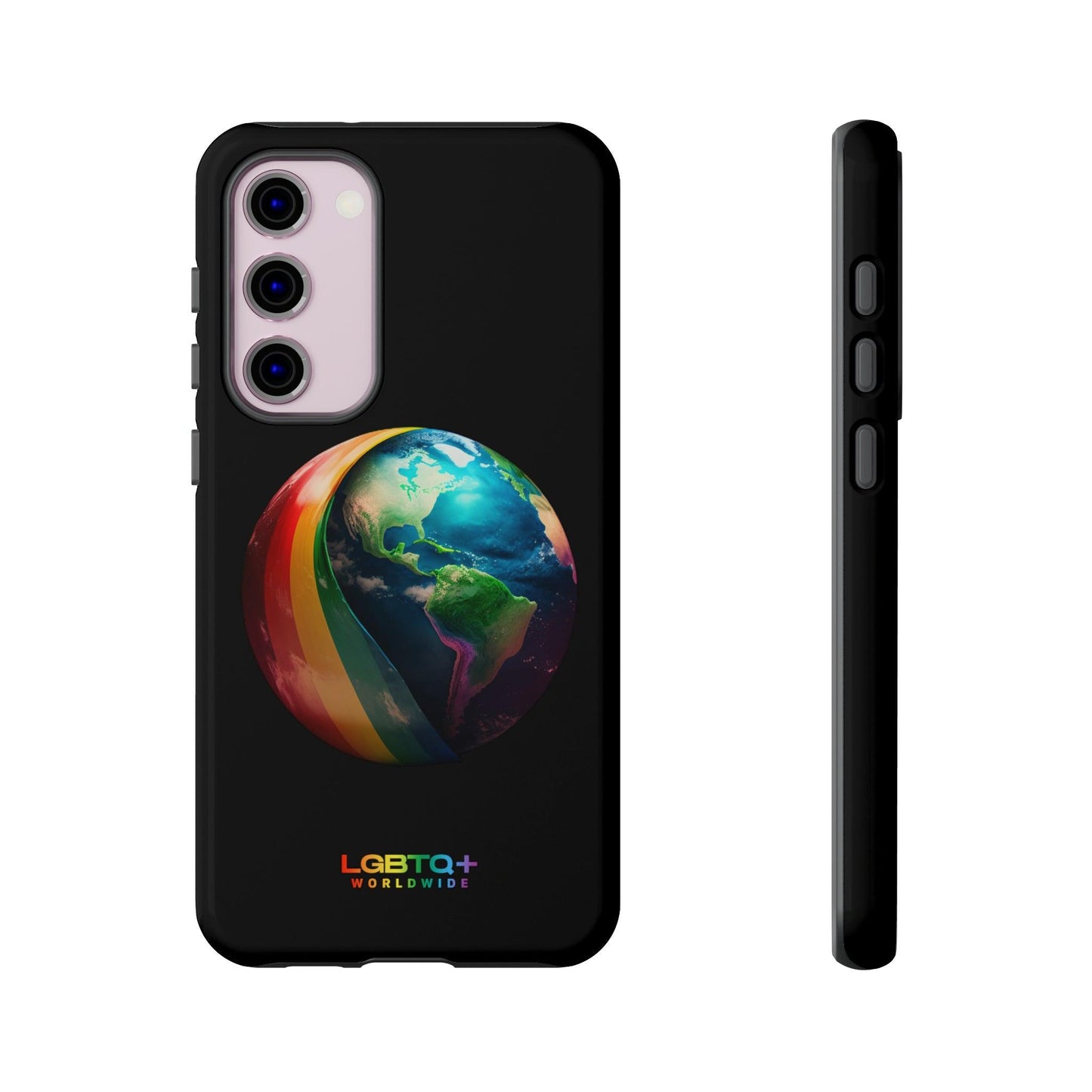 LGBTQWorldwide - ,,WELT" Doppelgehäuse Handyhülle Accessories, Glossy, iPhone Cases, Matte, Phone accessory, Phone Cases, Samsung Cases, tough, Valentine's Day Picks lgbtq Bekleidung Accessoires unisex Zubehör