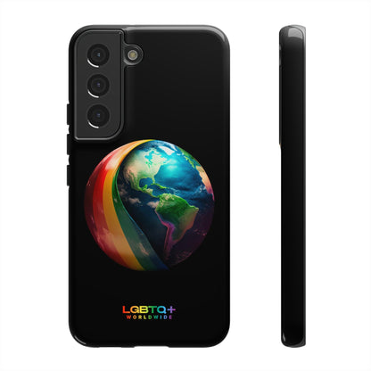 LGBTQWorldwide - ,,WELT" Doppelgehäuse Handyhülle Accessories, Glossy, iPhone Cases, Matte, Phone accessory, Phone Cases, Samsung Cases, tough, Valentine's Day Picks lgbtq Bekleidung Accessoires unisex Zubehör