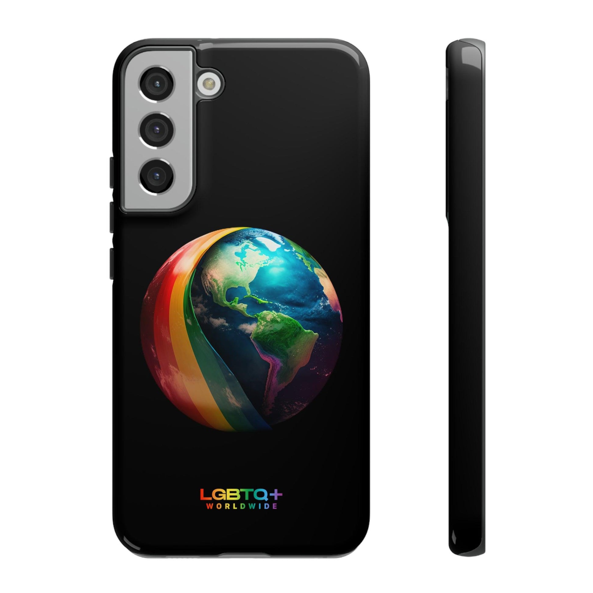 LGBTQWorldwide - ,,WELT" Doppelgehäuse Handyhülle Accessories, Glossy, iPhone Cases, Matte, Phone accessory, Phone Cases, Samsung Cases, tough, Valentine's Day Picks lgbtq Bekleidung Accessoires unisex Zubehör