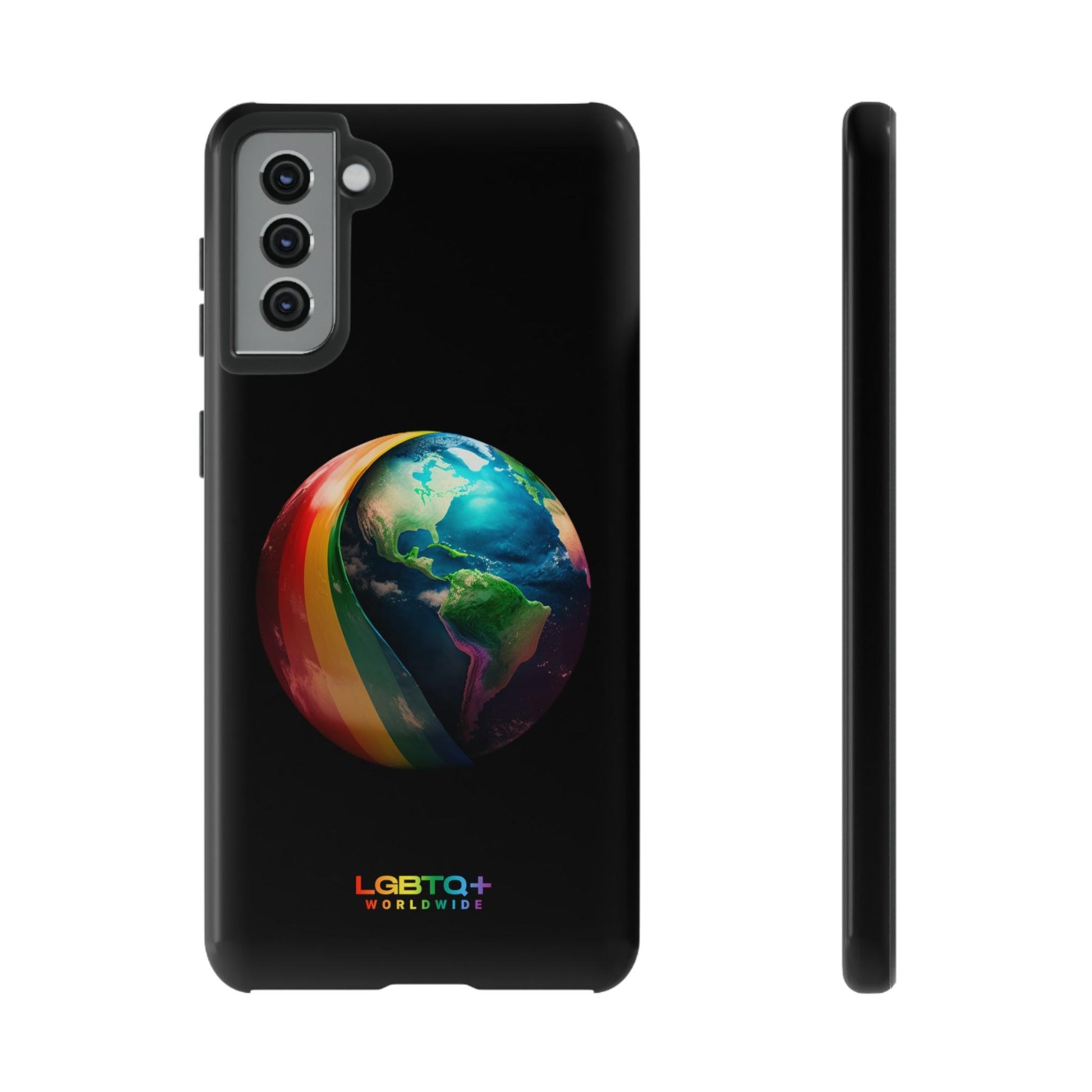 LGBTQWorldwide - ,,WELT" Doppelgehäuse Handyhülle Accessories, Glossy, iPhone Cases, Matte, Phone accessory, Phone Cases, Samsung Cases, tough, Valentine's Day Picks lgbtq Bekleidung Accessoires unisex Zubehör