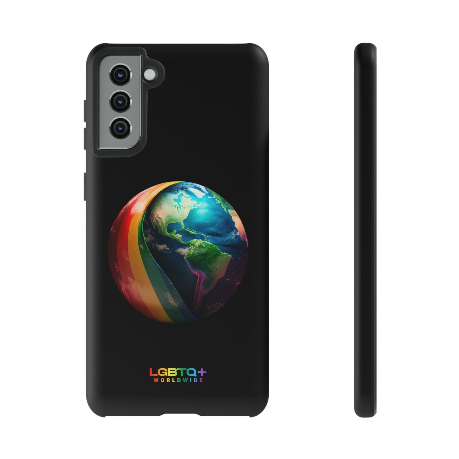 LGBTQWorldwide - ,,WELT" Doppelgehäuse Handyhülle Accessories, Glossy, iPhone Cases, Matte, Phone accessory, Phone Cases, Samsung Cases, tough, Valentine's Day Picks lgbtq Bekleidung Accessoires unisex Zubehör