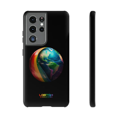 LGBTQWorldwide - ,,WELT" Doppelgehäuse Handyhülle Accessories, Glossy, iPhone Cases, Matte, Phone accessory, Phone Cases, Samsung Cases, tough, Valentine's Day Picks lgbtq Bekleidung Accessoires unisex Zubehör