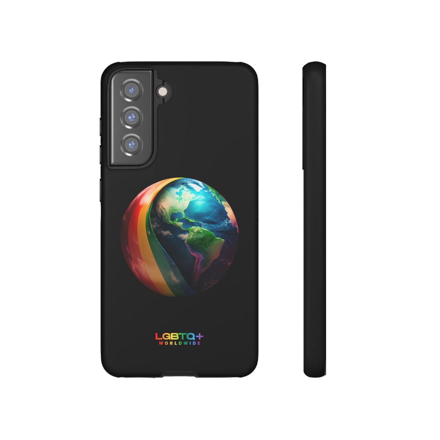 LGBTQWorldwide - ,,WELT" Doppelgehäuse Handyhülle Accessories, Glossy, iPhone Cases, Matte, Phone accessory, Phone Cases, Samsung Cases, tough, Valentine's Day Picks lgbtq Bekleidung Accessoires unisex Zubehör