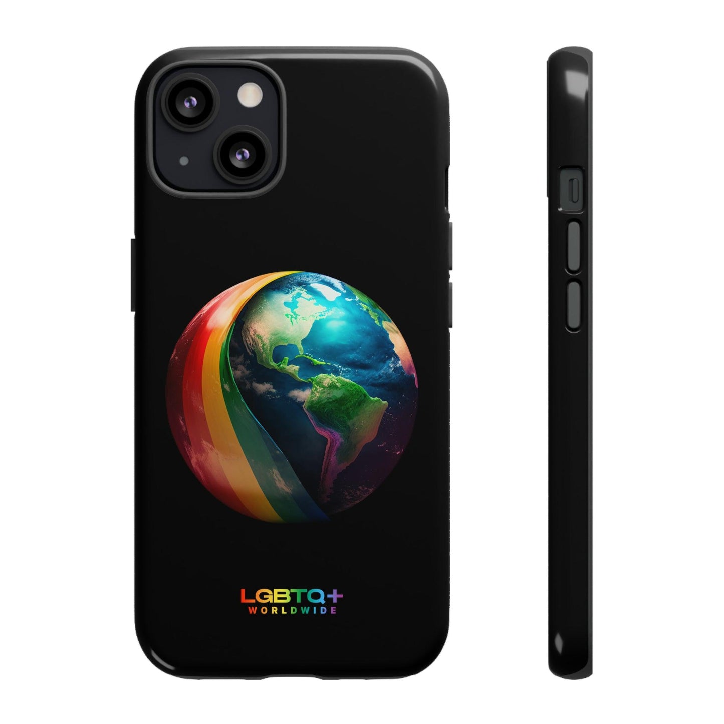 LGBTQWorldwide - ,,WELT" Doppelgehäuse Handyhülle Accessories, Glossy, iPhone Cases, Matte, Phone accessory, Phone Cases, Samsung Cases, tough, Valentine's Day Picks lgbtq Bekleidung Accessoires unisex Zubehör