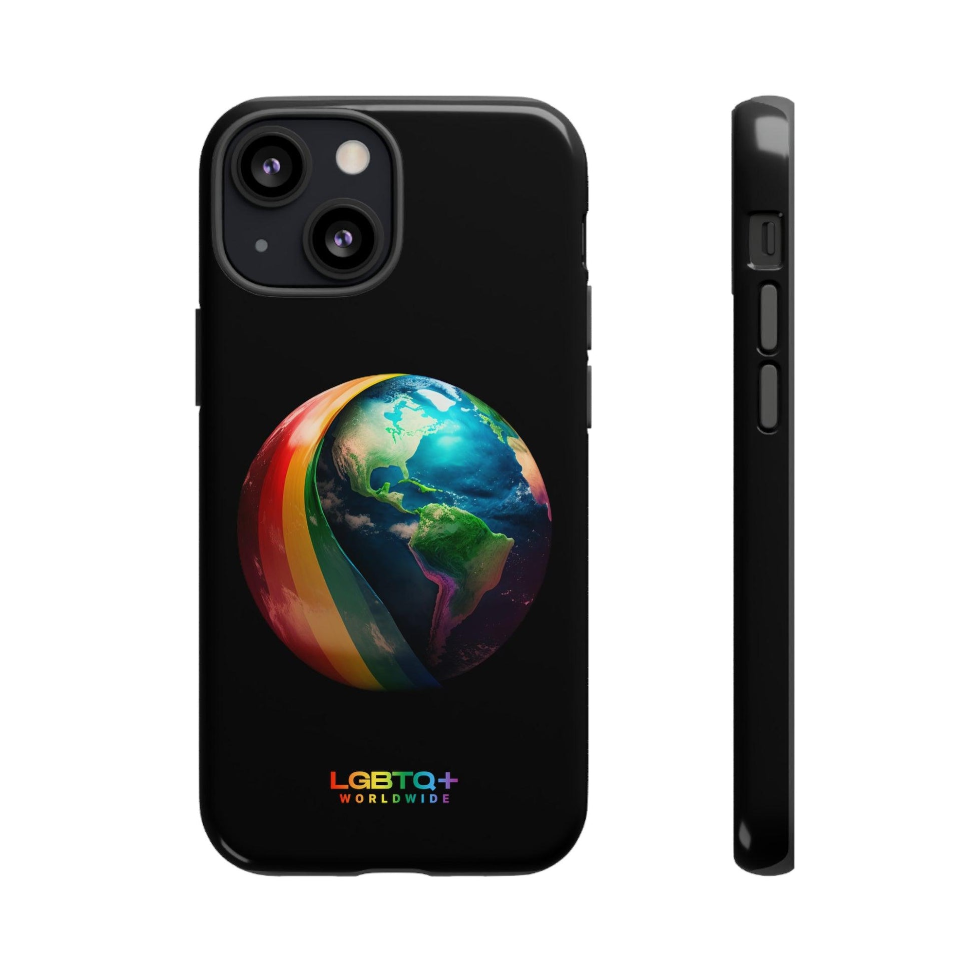 LGBTQWorldwide - ,,WELT" Doppelgehäuse Handyhülle Accessories, Glossy, iPhone Cases, Matte, Phone accessory, Phone Cases, Samsung Cases, tough, Valentine's Day Picks lgbtq Bekleidung Accessoires unisex Zubehör