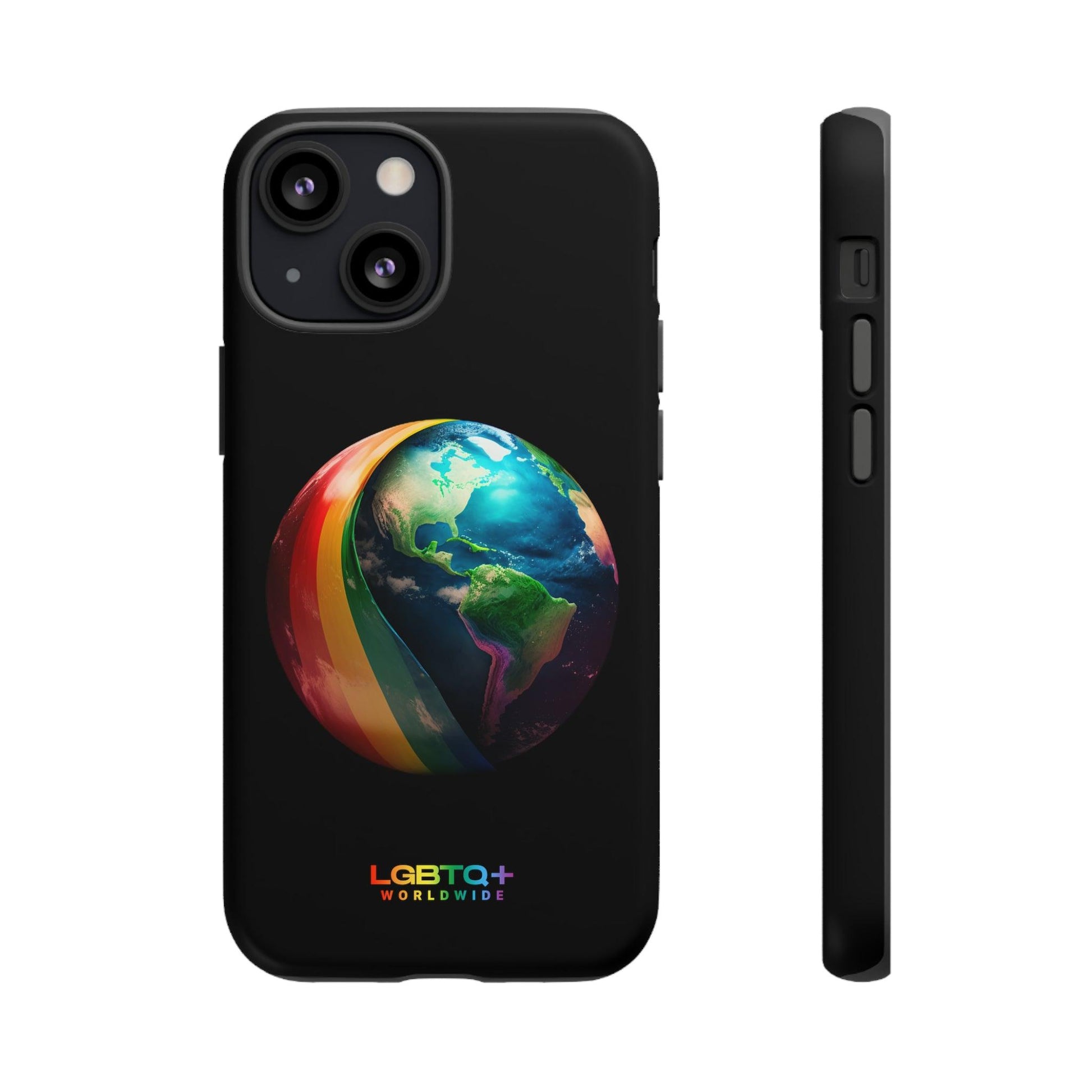 LGBTQWorldwide - ,,WELT" Doppelgehäuse Handyhülle Accessories, Glossy, iPhone Cases, Matte, Phone accessory, Phone Cases, Samsung Cases, tough, Valentine's Day Picks lgbtq Bekleidung Accessoires unisex Zubehör