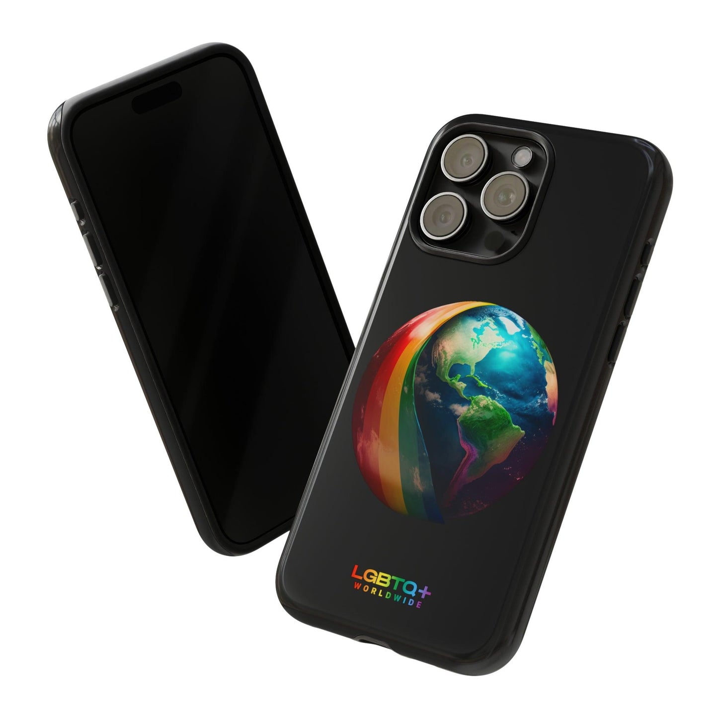 LGBTQWorldwide - ,,WELT" Doppelgehäuse Handyhülle Accessories, Glossy, iPhone Cases, Matte, Phone accessory, Phone Cases, Samsung Cases, tough, Valentine's Day Picks lgbtq Bekleidung Accessoires unisex Zubehör