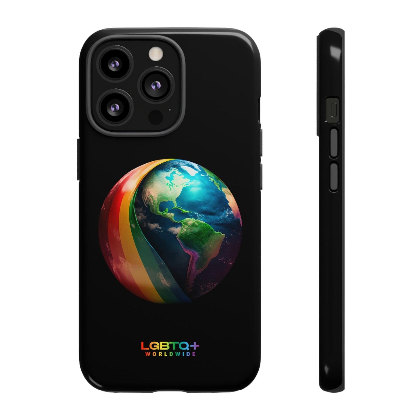 LGBTQWorldwide - ,,WELT" Doppelgehäuse Handyhülle Accessories, Glossy, iPhone Cases, Matte, Phone accessory, Phone Cases, Samsung Cases, tough, Valentine's Day Picks lgbtq Bekleidung Accessoires unisex Zubehör