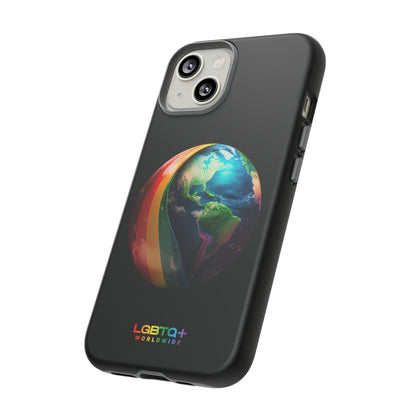 LGBTQWorldwide - ,,WELT" Doppelgehäuse Handyhülle Accessories, Glossy, iPhone Cases, Matte, Phone accessory, Phone Cases, Samsung Cases, tough, Valentine's Day Picks lgbtq Bekleidung Accessoires unisex Zubehör