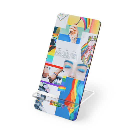 LGBTQWorldwide - ,,ZUKUNFT" Handyhalter für Smartphones Accessories, all, Desk, Phone accessory, stand, tech, Tech Accessories lgbtq Bekleidung Accessoires unisex Zubehör