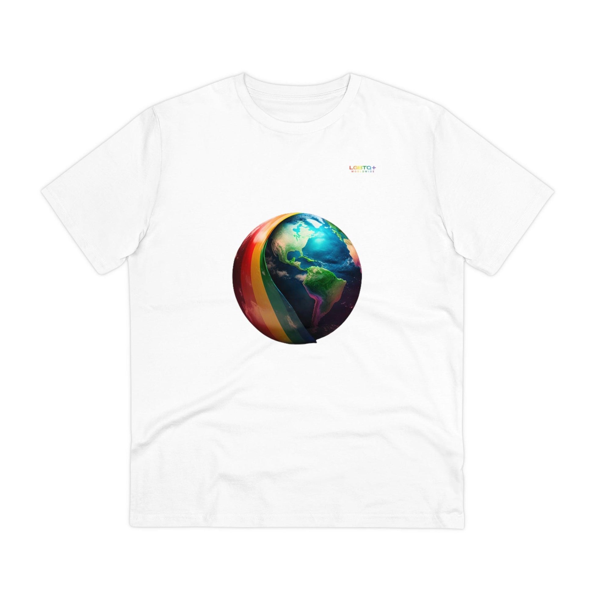 LGBTQWorldwide - ,,ZUKÜNFTIGE WELT" ai, Cotton, Crew neck, DTG, Eco-friendly, Men's Clothing, Organic, Recycled, Regular fit, Sustainable, T-shirts, Unisex, Valentine's Day Picks, Vegan, Women's Clothing lgbtq Bekleidung Accessoires unisex Zubehör