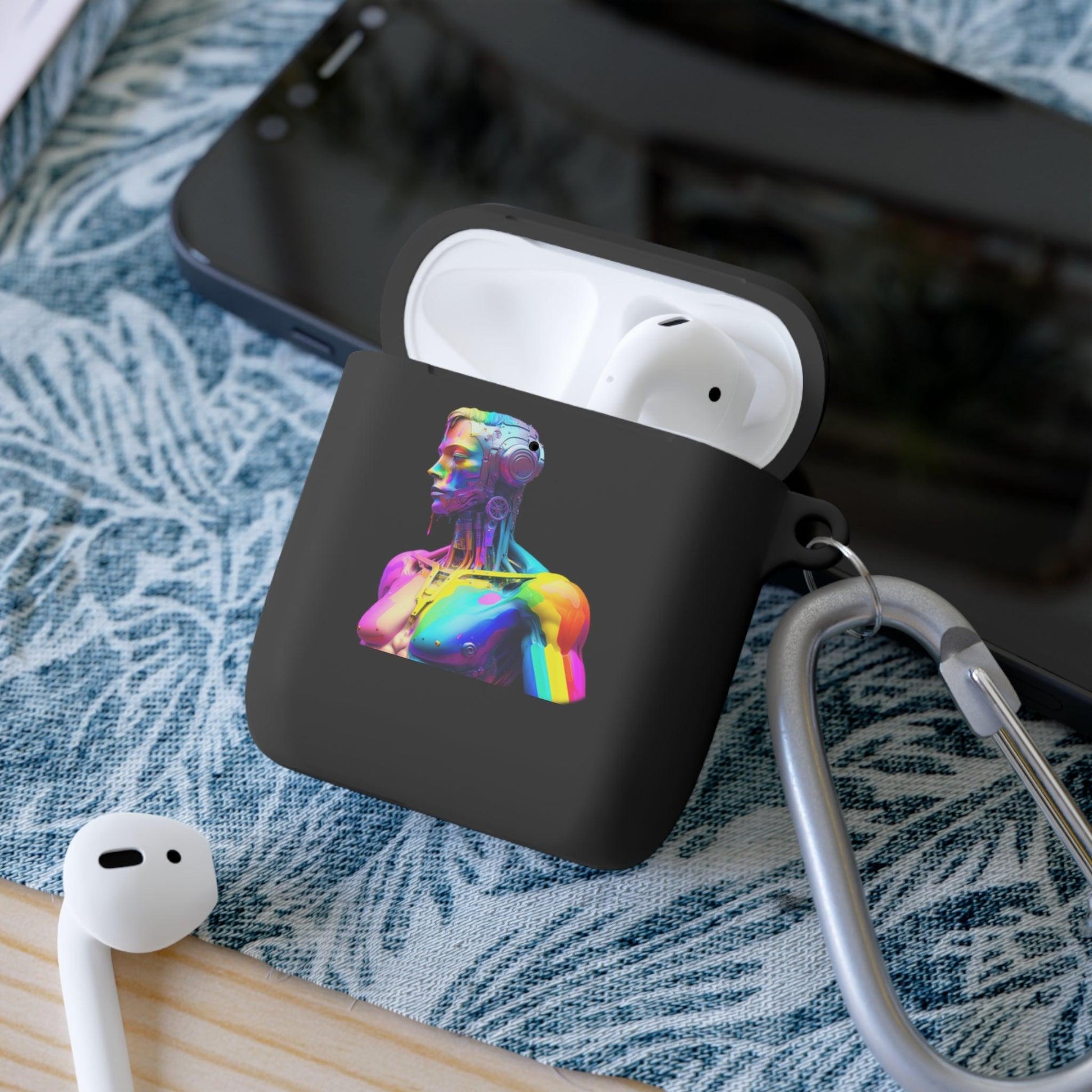 LGBTQWorldwide - ,,ZUKÜNFTIGER ROBOTER" AirPods und AirPods Pro Hülle Accessories, AirPods, AirPods Pro, Back-to-School, Case, Flexible, tech, Tech Accessories, TPU lgbtq Bekleidung Accessoires unisex Zubehör