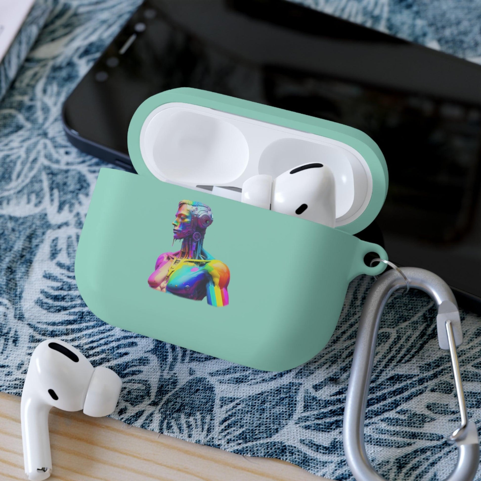 LGBTQWorldwide - ,,ZUKÜNFTIGER ROBOTER" AirPods und AirPods Pro Hülle Accessories, AirPods, AirPods Pro, Back-to-School, Case, Flexible, tech, Tech Accessories, TPU lgbtq Bekleidung Accessoires unisex Zubehör