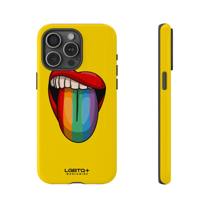 LGBTQWorldwide - ,,ZUNGE" Doppelgehäuse Handyhülle Accessories, Glossy, iPhone Cases, Matte, Phone accessory, Phone Cases, Samsung Cases, Thermo, Valentine's Day Picks lgbtq Bekleidung Accessoires unisex Zubehör