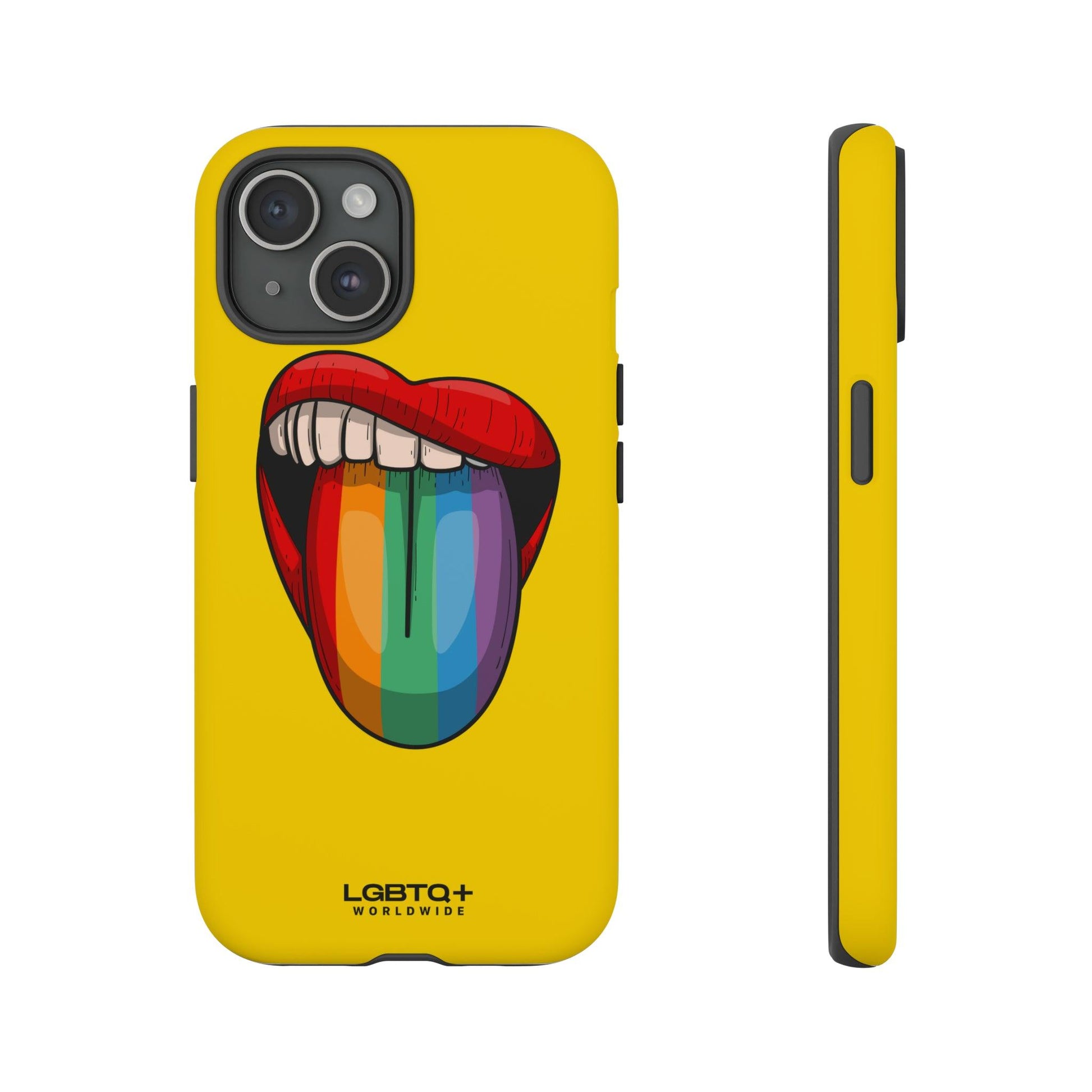 LGBTQWorldwide - ,,ZUNGE" Doppelgehäuse Handyhülle Accessories, Glossy, iPhone Cases, Matte, Phone accessory, Phone Cases, Samsung Cases, Thermo, Valentine's Day Picks lgbtq Bekleidung Accessoires unisex Zubehör