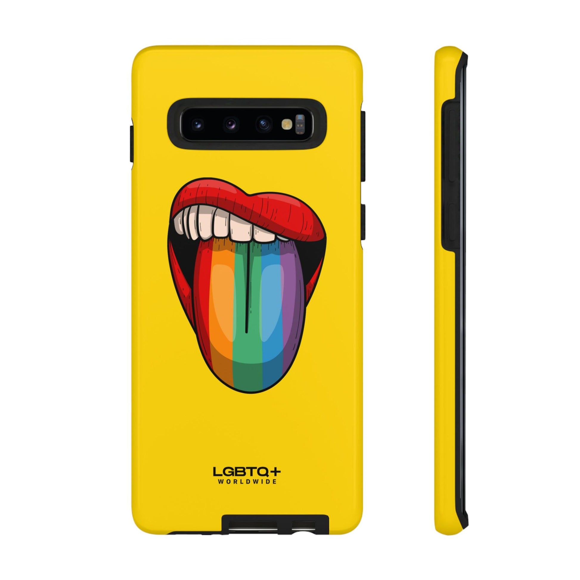 LGBTQWorldwide - ,,ZUNGE" Doppelgehäuse Handyhülle Accessories, Glossy, iPhone Cases, Matte, Phone accessory, Phone Cases, Samsung Cases, Thermo, Valentine's Day Picks lgbtq Bekleidung Accessoires unisex Zubehör