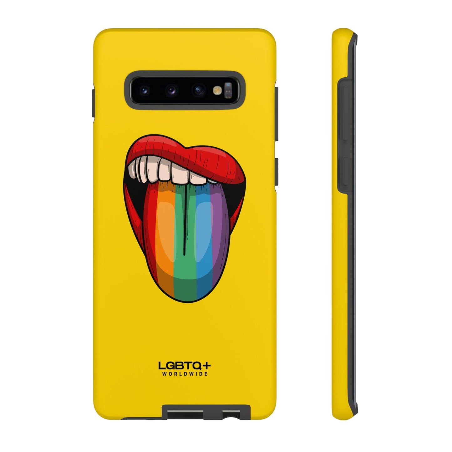 LGBTQWorldwide - ,,ZUNGE" Doppelgehäuse Handyhülle Accessories, Glossy, iPhone Cases, Matte, Phone accessory, Phone Cases, Samsung Cases, Thermo, Valentine's Day Picks lgbtq Bekleidung Accessoires unisex Zubehör