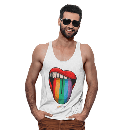 LGBTQWorldwide - ,,ZUNGE'' DTG, Eco-friendly, Men's Clothing, Neck Labels, Organic, Recycled, Slim fit, Sustainable, Tank Tops, Tanke, Vegan lgbtq Bekleidung Accessoires unisex Zubehör